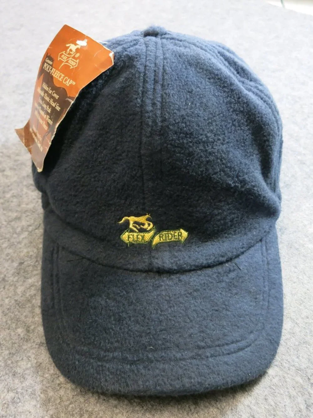 Flex Rider 100% Poly-Fleece Equestrian Cap Winter Hat Hidden Ear Flaps L Beak